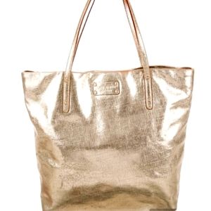 Kate Spade New York Gold Metallic Tote